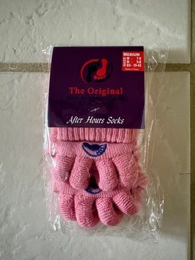 After Hours Pink Toe Socks by - Medium